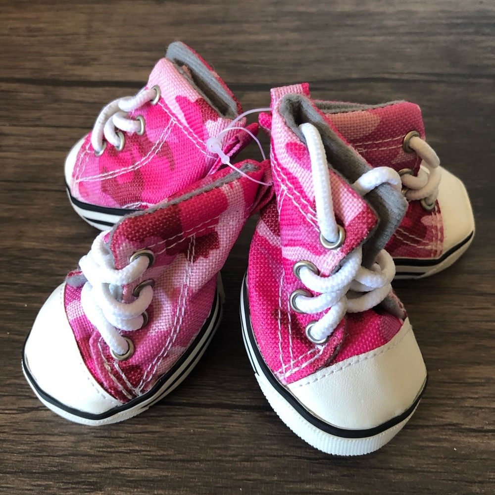New Dog Shoes Camo Athletic Camouflage Sneakers Boots Pink Japan Kawaii Medium